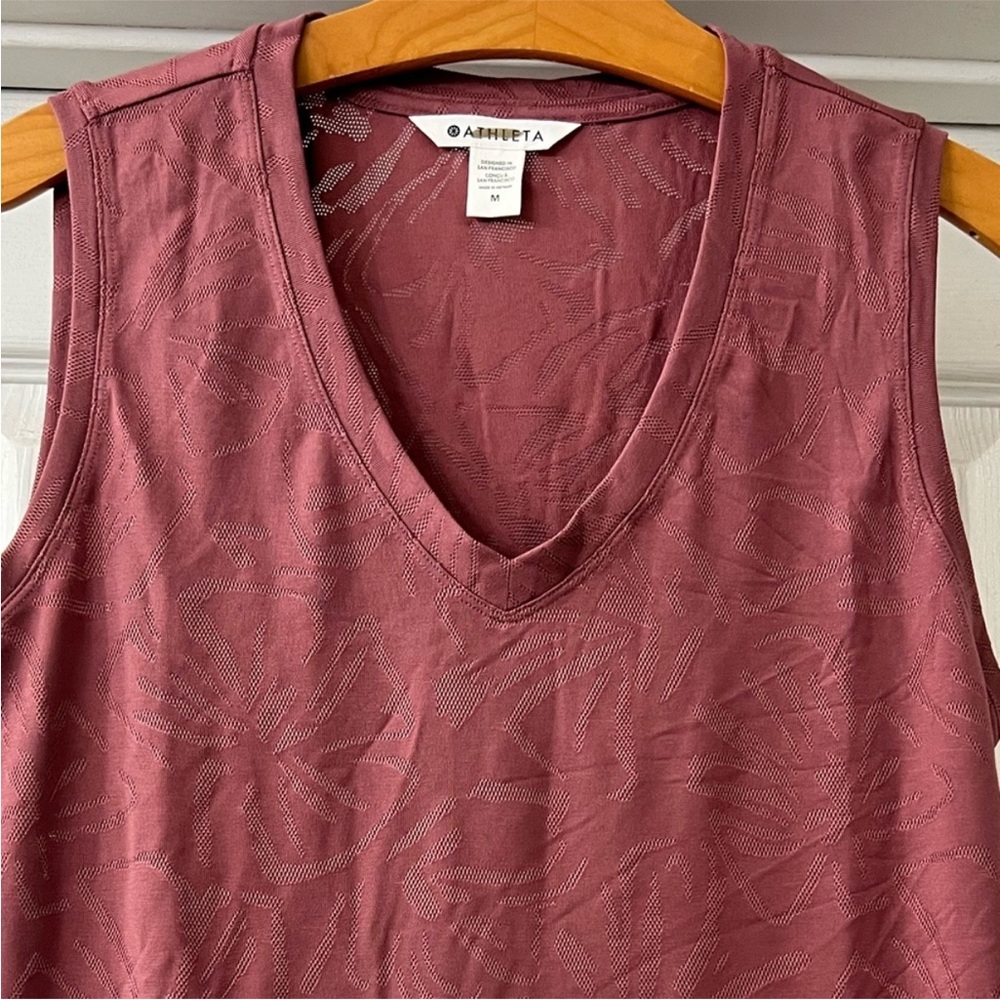 Athleta Women's Sleeveless Top - Dusty Rose/ Mauve, medium